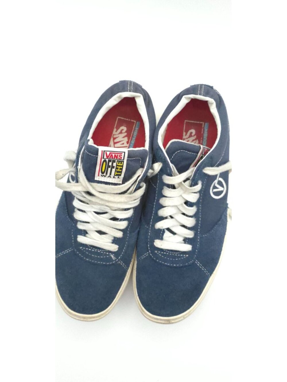 Vans Off The Wall Navy Blue Suede Skateboard Sneakers Men's 8.5 Vintage Skate Sh - Picture 7 of 7